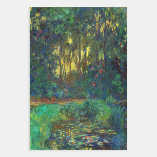 Claude Monet - Corner of a Pond with Waterlilies Inpakpapier Vel