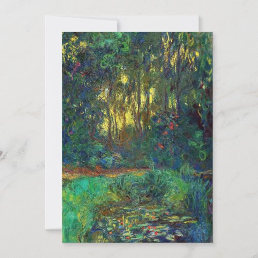 Claude Monet - Corner of a Pond with Waterlilies Kaart (Voorkant)