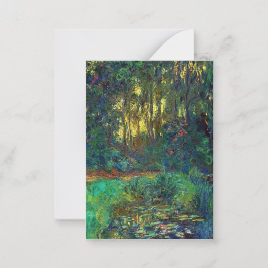 Claude Monet - Corner of a Pond with Waterlilies Notitiekaartje (Voorkant)
