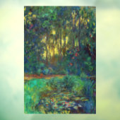 Claude Monet - Corner of a Pond with Waterlilies Raamsticker (Vel 3)