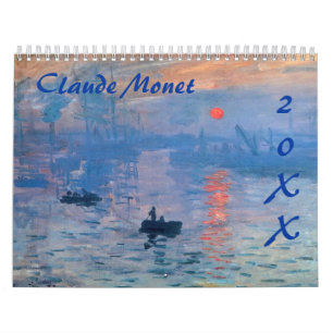 Claude Monet Custom Year Agenda Kalender