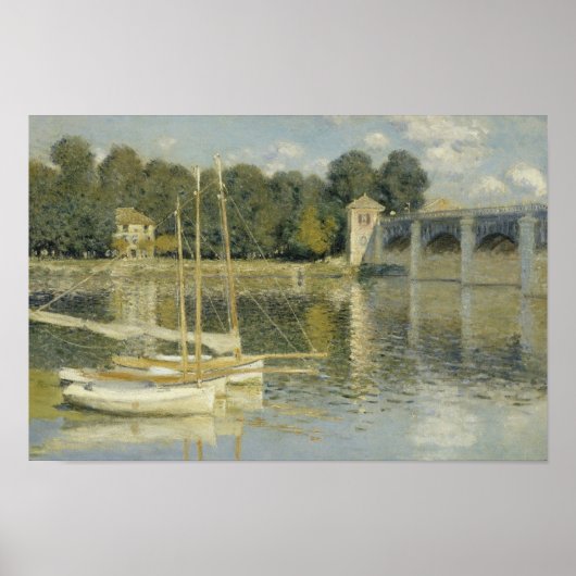 Claude Monet - De Argentijnse Brug Poster (Voorkant)