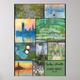 Claude Monet - De beroemdste schilderijen Poster