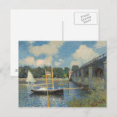 Claude Monet | De brug in Argenteuil Briefkaart (Voorkant / Achterkant)