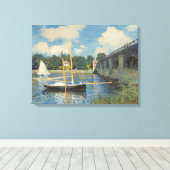 Claude Monet | De brug in Argenteuil Canvas Afdruk (Insitu (Houten vloer))