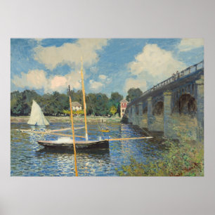Claude Monet De brug in Argenteuil Poster