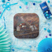 Claude Monet - De brug in Vervy Papieren Bordje (Feest)