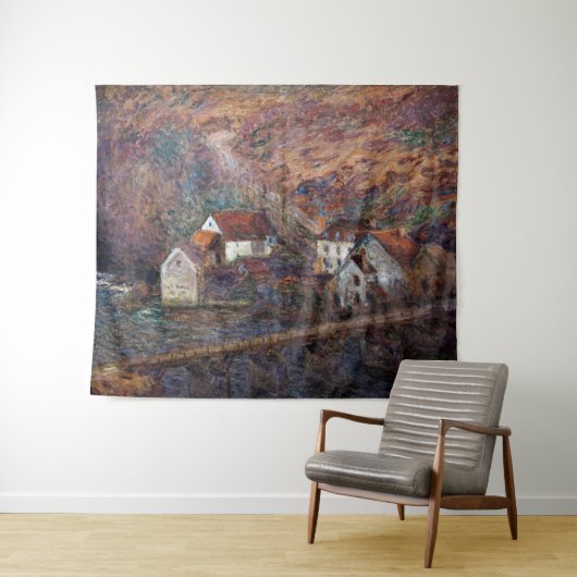 Claude Monet - De brug in Vervy Wandkleed (In Situ (horizontaal))