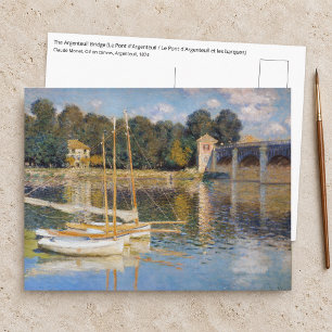 Claude Monet - De brug van Argenteuil Briefkaart