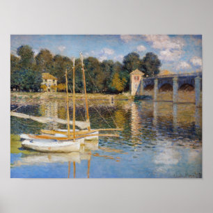 Claude Monet - De brug van Argenteuil Poster