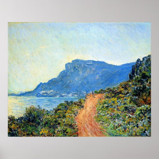 Claude Monet, De Corniche van Monaco, Poster (Voorkant)