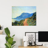 Claude Monet, De Corniche van Monaco, Poster (Thuiskantoor)