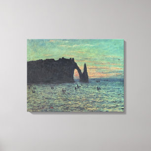 Claude Monet De holle naald in Etretat, 1883 Canvas Afdruk