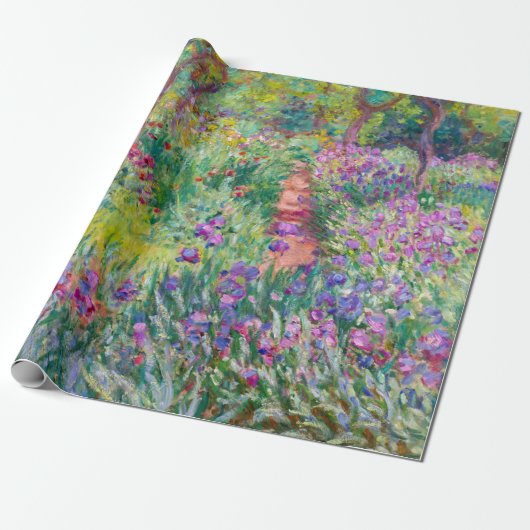 Claude Monet - De Iris Garden in Giverny Cadeaupapier (Uitgerold)