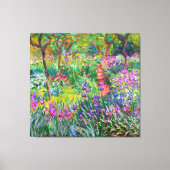 Claude Monet: De Iris Garden in Giverny Canvas Afdruk (Voorkant)