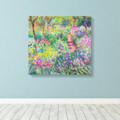Claude Monet - De Iris Garden in Giverny Canvas Afdruk (Insitu (Houten vloer))