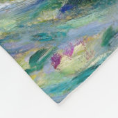 Claude Monet - De Iris Garden in Giverny Fleece Deken (Hoek)