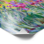 Claude Monet - De Iris Garden in Giverny Foto Afdruk (Hoek)