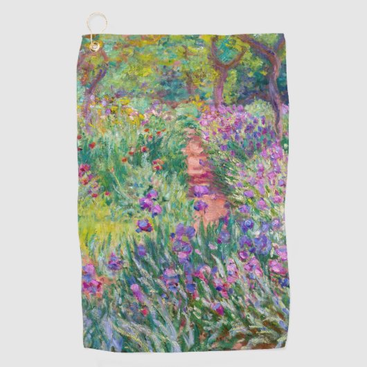 Claude Monet - De Iris Garden in Giverny Golfhanddoek (Voorkant)