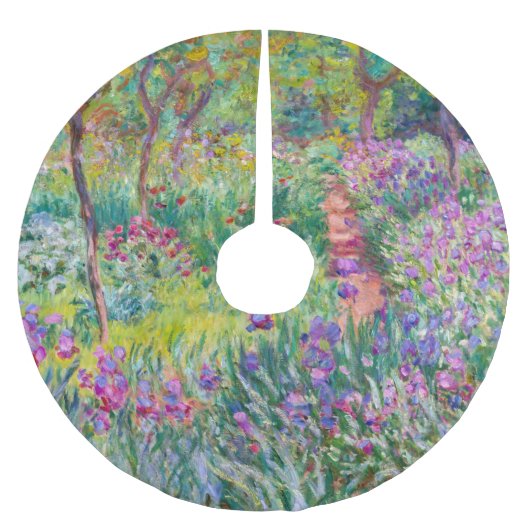 Claude Monet - De Iris Garden in Giverny Kerstboom Rok (Voorkant)