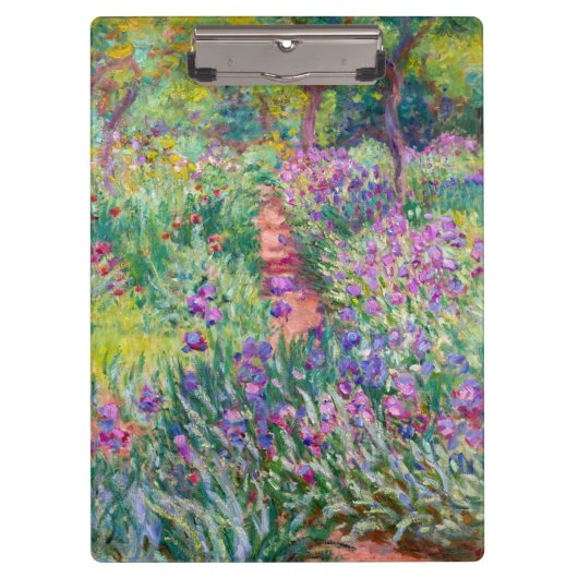 Claude Monet - De Iris Garden in Giverny Klembord (Voorkant)