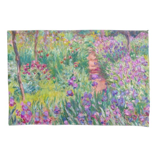 Claude Monet - De Iris Garden in Giverny Kussensloop (Voorkant)