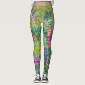 Claude Monet - De Iris Garden in Giverny Leggings (Voorkant)