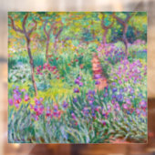 Claude Monet - De Iris Garden in Giverny Raamsticker (Vel 2)