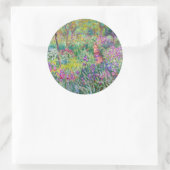 Claude Monet - De Iris Garden in Giverny Ronde Sticker (Tas)