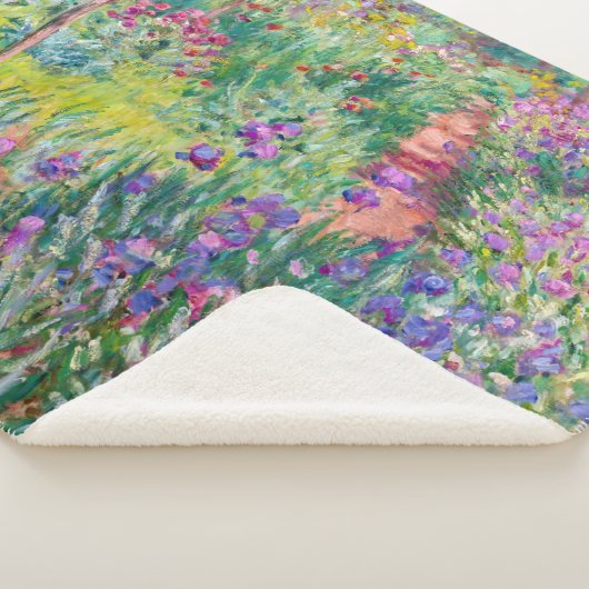 Claude Monet - De Iris Garden in Giverny Sherpa Deken (3/4)