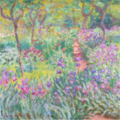 Claude Monet - De Iris Garden in Giverny Sticker (Voorkant)
