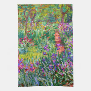 Claude Monet De Iris Garden in Giverny Theedoek
