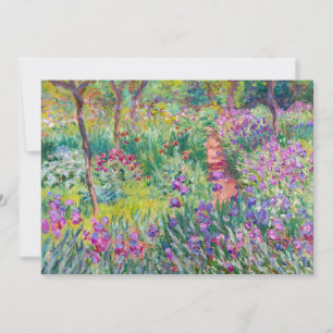 Claude Monet - De Iris Tuin in Giverny Bedankkaart