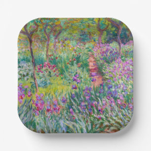 Claude Monet - De Iris Tuin in Giverny Papieren Bordje