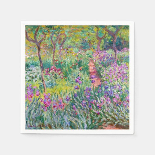 Claude Monet - De Iris Tuin in Giverny Servet (Voorkant)