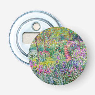 Claude Monet - De Irisentuin in Giverny Button Flesopener