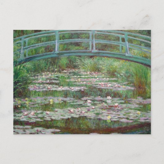 Claude Monet - De Japanse voetbalbrug Briefkaart (Voorkant)