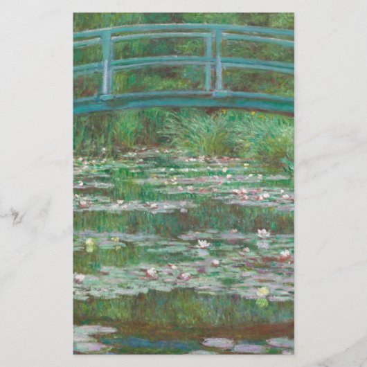 Claude Monet - De Japanse voetbalbrug Briefpapier (Voorkant)