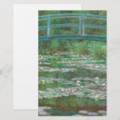Claude Monet - De Japanse voetbalbrug Briefpapier (Voorkant / Achterkant)