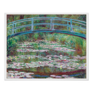 Claude Monet De Japanse voetbalbrug Perfect Poster