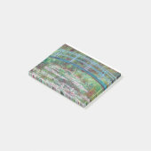 Claude Monet De Japanse voetbalbrug Post-it® Notes (Schuin)