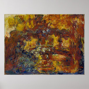 Claude Monet - De Japanse voetbalbrug Poster