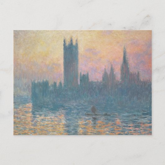 Claude Monet | De Kamers van het Parlement, Sunset Briefkaart (Voorkant)