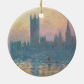 Claude Monet | De Kamers van het Parlement, Sunset Keramisch Ornament (Achterkant)