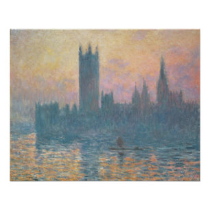 Claude Monet De Kamers van het Parlement, Sunset Perfect Poster