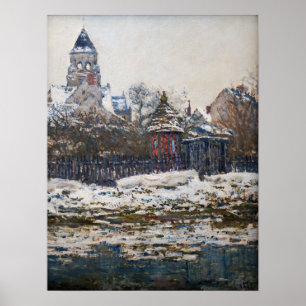 Claude Monet - De kerk in Vetheuil Poster