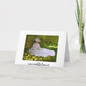 Claude Monet: De lezer Kaart (Achterkant)