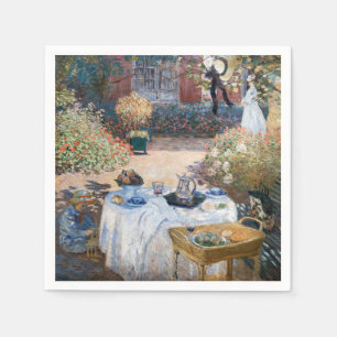 Claude Monet - De lunch, decoratief paneel Servet