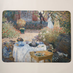 Claude Monet - De lunch, decoratief paneel Sherpa Deken