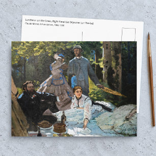 Claude Monet - De lunch op het gras, rechterpaneel Briefkaart